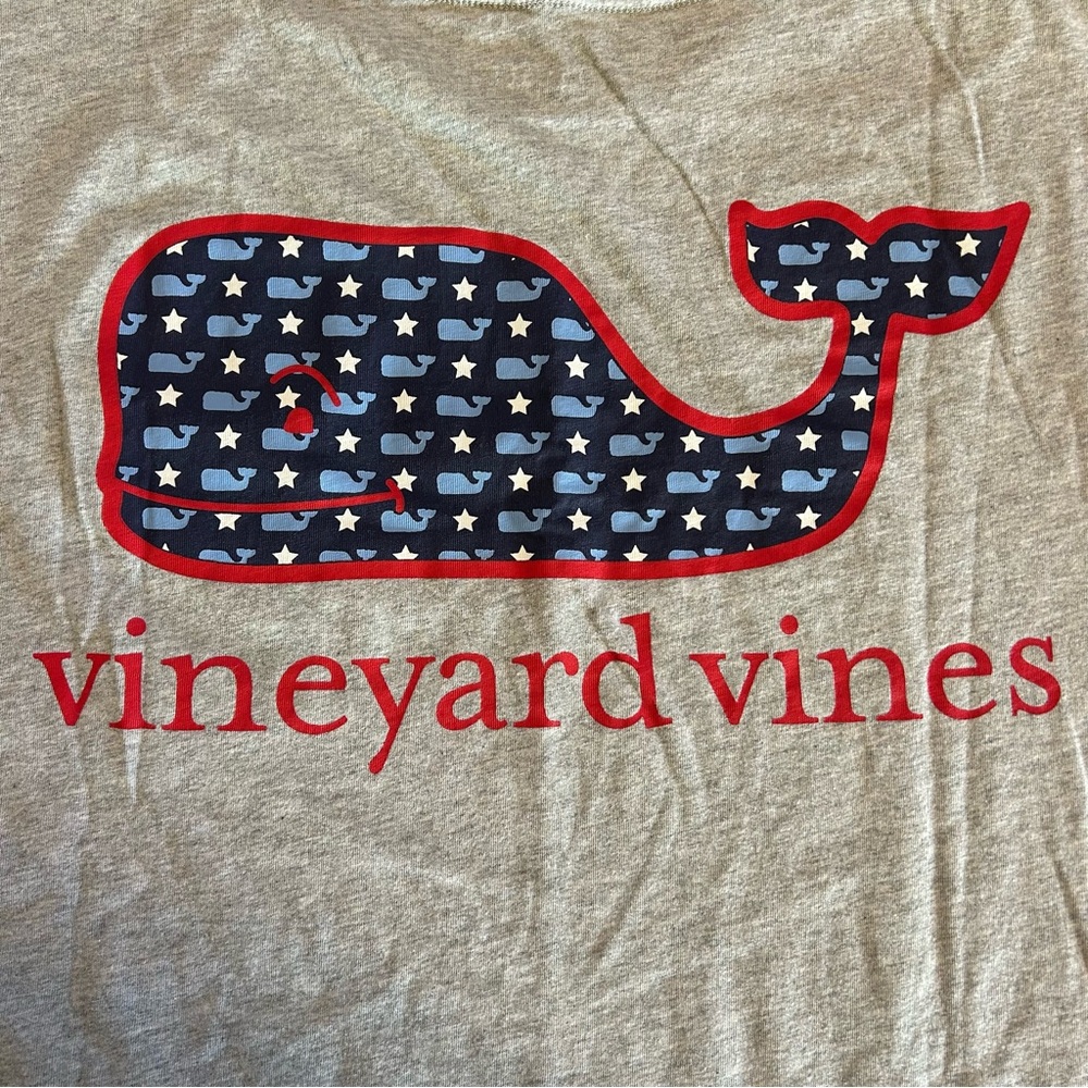 NEW Vineyard Vines American Flag Whale Shirt Team USA Olympics World Cup Large - Picture 2 of 5